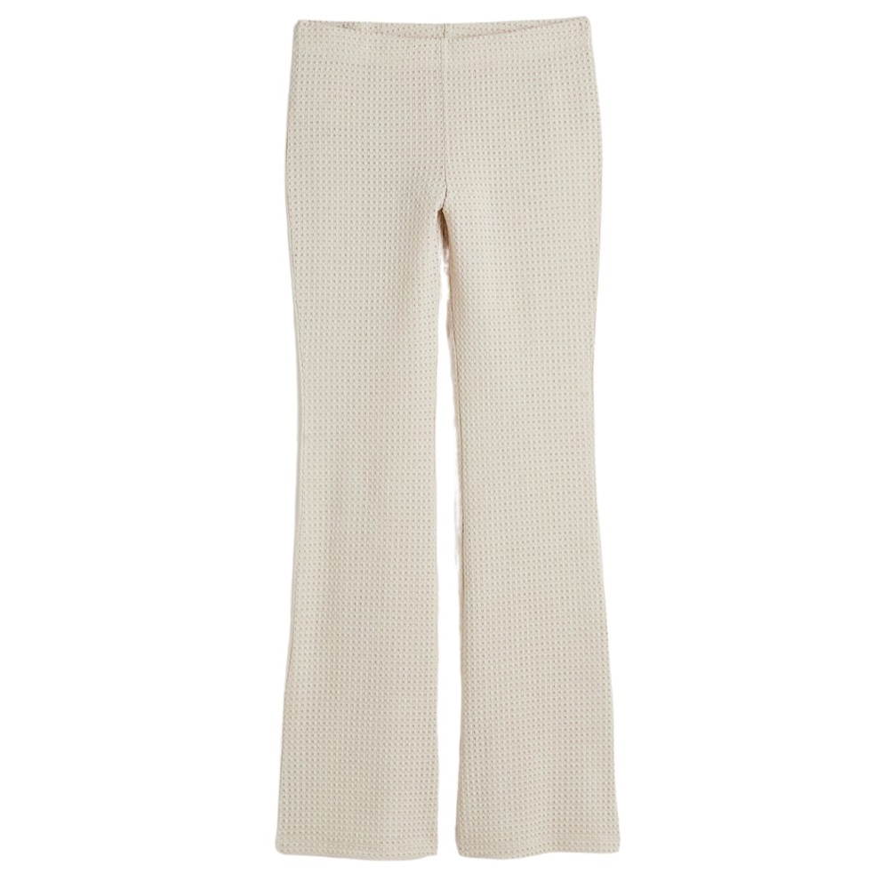 H&M Light Beige Crochet-Look Pants